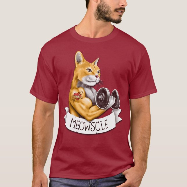 Camiseta Meowscle - Chat Musclé (Frente)