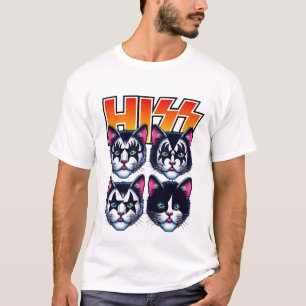 Camiseta Meowtallica Engraçado Cat