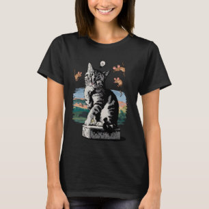Camiseta Meowtastic Lógica Humor Gato Venn