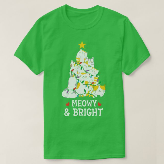 Camiseta Meowy Bright (Frente do Design)