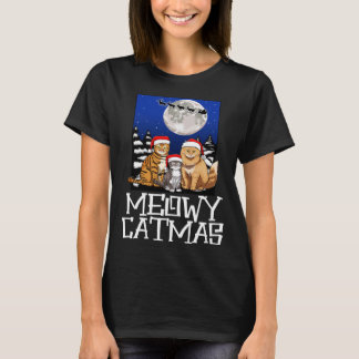 Camiseta Meowy Catmas Feliz Natal Gato 2