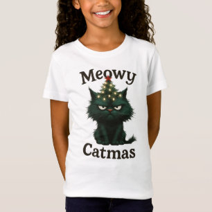 Camiseta Meowy Catmas Gato Mal-humorado
