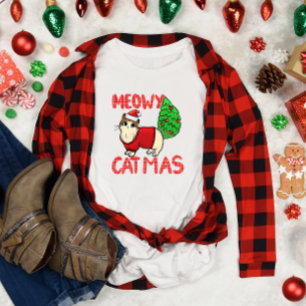 Camiseta Meowy Catmas Natal