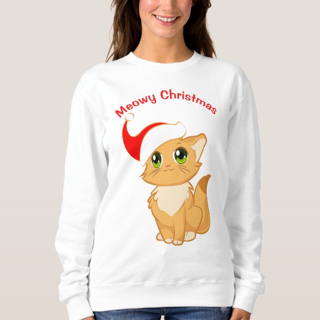 Camiseta Meowy Christmas (Frente)