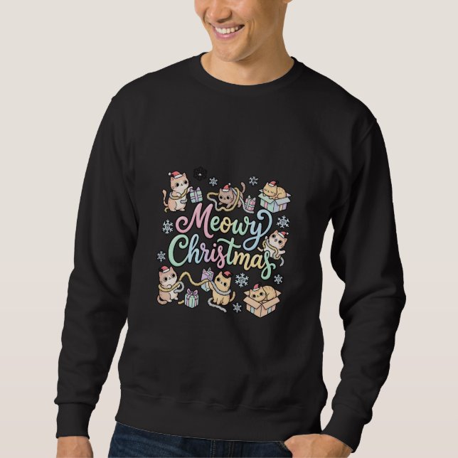 Camiseta Meowy Christmas (Frente)