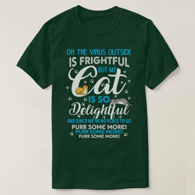 Camiseta Meowy Christmas (Frente do Design)