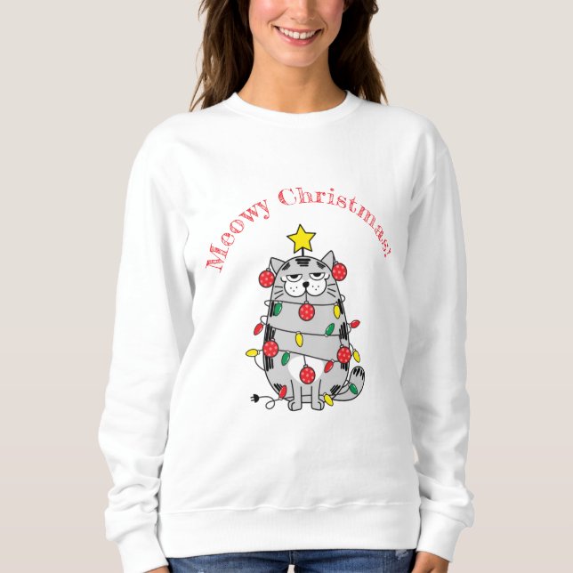Camiseta Meowy Christmas (Frente)