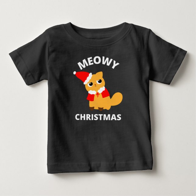 Camiseta Meowy Christmas (Frente)