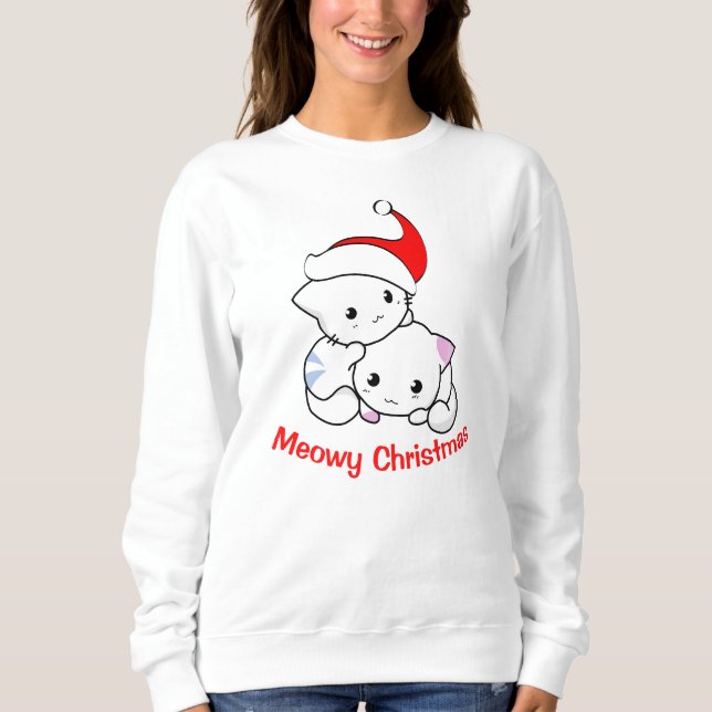 Camiseta Meowy Christmas (Frente)
