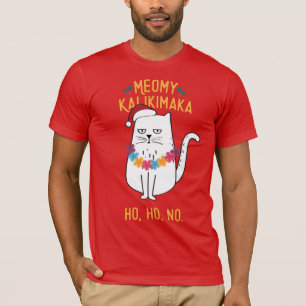 Camiseta Meowy Kalikimaka - Feliz Natal para Gatos