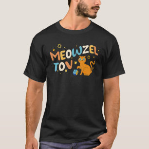 Camiseta Meowzel Tov Chanukah, dono judeu do gato Hanukkah