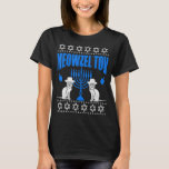 Camiseta Meowzel Tov Chanukah Gato Judeu Hanukkah Ugly Swea<br><div class="desc">Meowzel Tov Chanukah Jewish Cat Hanukkah Ugly Sweater</div>