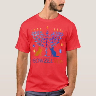 Camiseta Meowzel Tov Chanukah Hanukkah Proprietário Judeu d