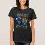 Camiseta Meowzel Tov Ugly Hanukkah Sweater Cat Chanukah Jew<br><div class="desc">Meowzel Tov Ugly Hanukkah Suéter Cat Chanukah Camisetas judaicas.</div>