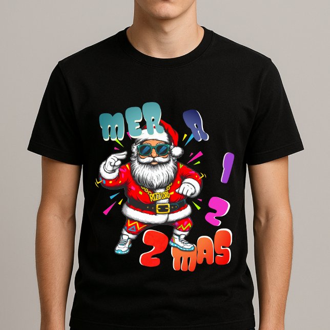 Camiseta Mer rizz mas - Christmas Rizz funny Santa  (Criador carregado)