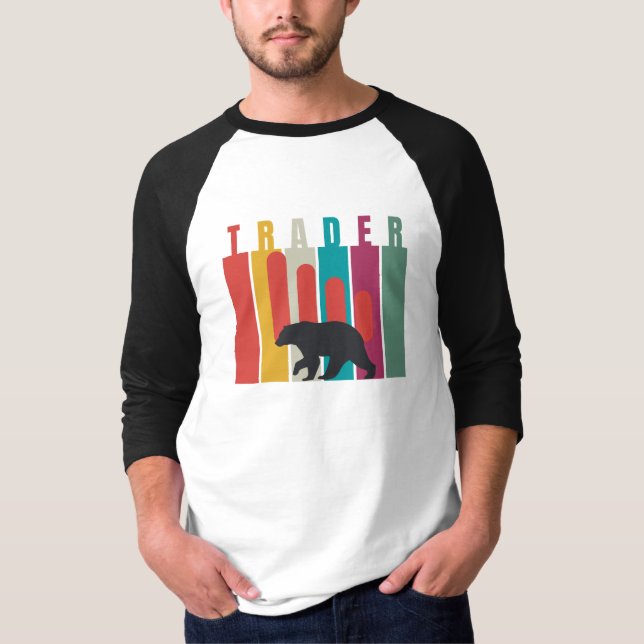 Camiseta Mercado baixista | Trader | Design simples (Frente)