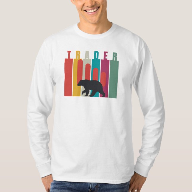Camiseta Mercado baixista | Trader | Design simples (Frente)