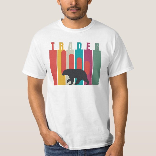 Camiseta Mercado baixista | Trader | Design simples (Frente)