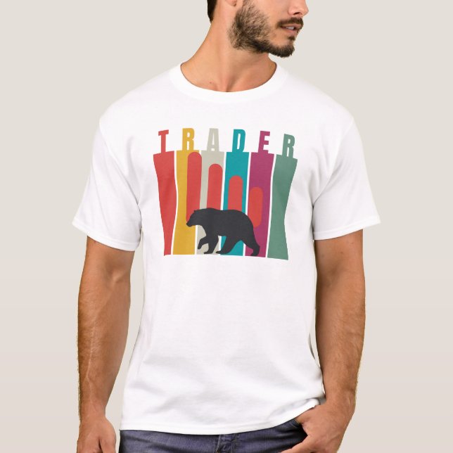 Camiseta Mercado baixista | Trader | Design simples (Frente)