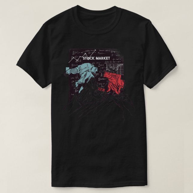 Camiseta Mercado de ações 15 (Frente do Design)