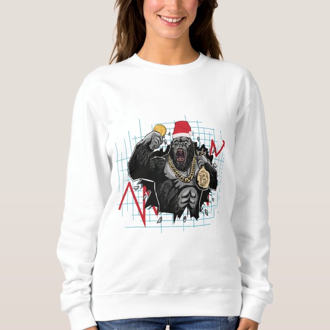 Camiseta Mercado de Ações Bitcoin de Natal (Frente)