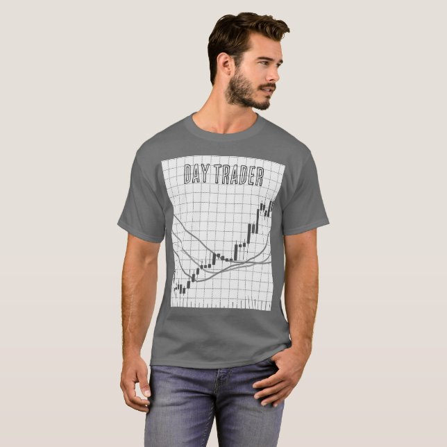 Camiseta Mercado de ações do comércio diário (Frente Completa)
