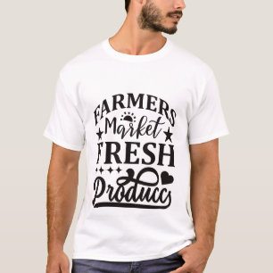 Camiseta Mercado de agricultores legais produtos frescos