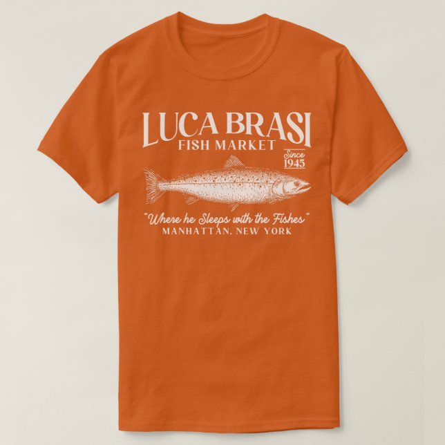 Camiseta mercado de peixes luca brasi TShirt (Frente do Design)