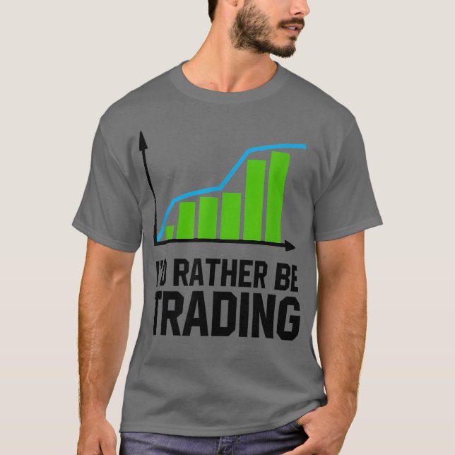 Camiseta Mercado De Valores, Eu Preferencialmente Negociar (Frente)