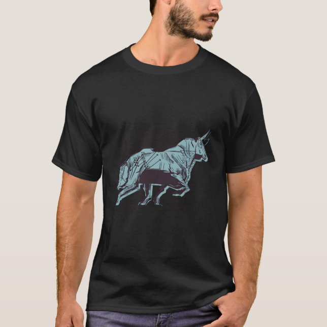 Camiseta Mercado De Valores Mobiliários E Mercado Da Bull (Frente)