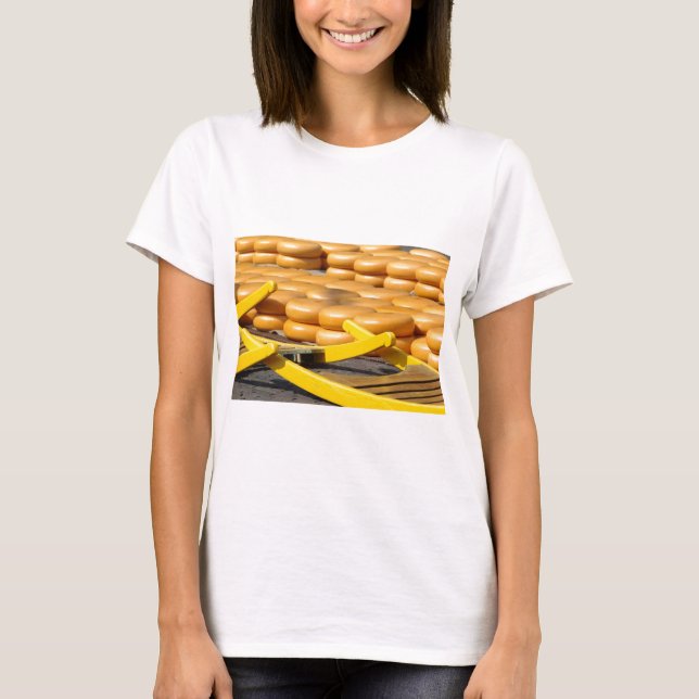 Camiseta Mercado do queijo Alkmaar (Frente)