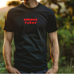 Camiseta Mercadoria anti-Trump protesto vermelho