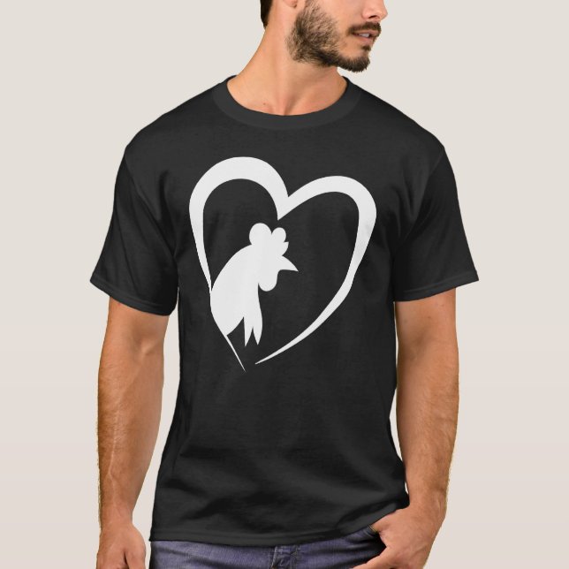 Camiseta Mercadoria de Coração de Frango - Para Criadores d (Frente)