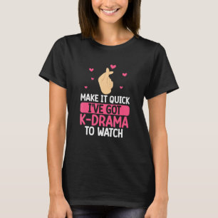 Camiseta Mercadoria de K Drama K Pop Símbolo de Mão Coração