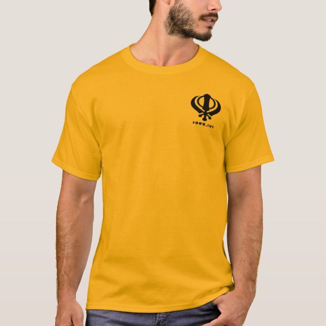 Camiseta Mercadoria do design de Khalsa do sikh de Khanda (Frente)