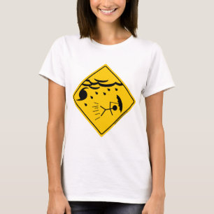 Camiseta Mercadoria e roupa do aviso do tempo do furacão