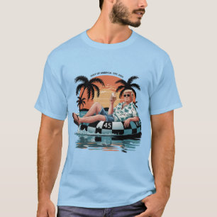 Camiseta Mercadoria engraçada Trump Golfo de Nós América 20
