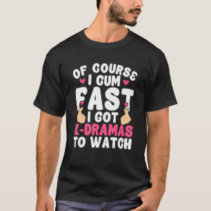 Camiseta Mercadorias de K Drama K Pop Símbolo de Mão Coraçã