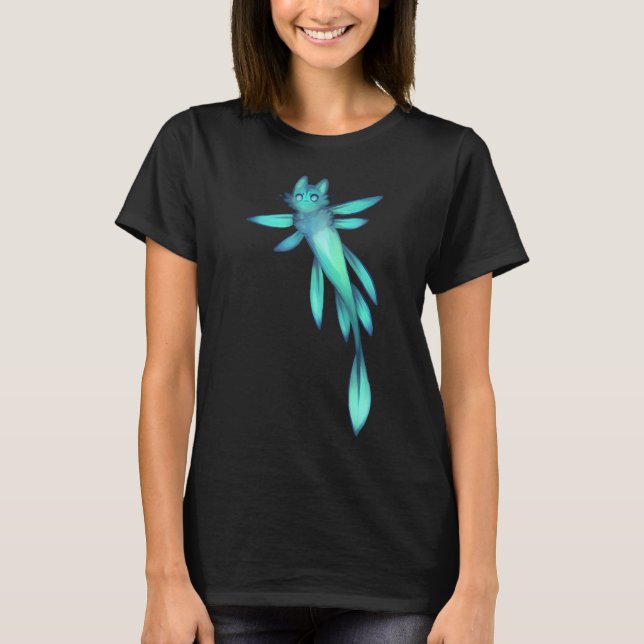 Camiseta mercat peixe voador azul (Frente)