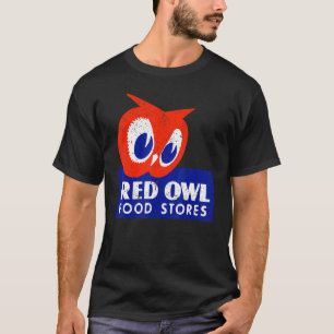 Camiseta Mercearia Vintage Red Owl Defunta Loja de Compras