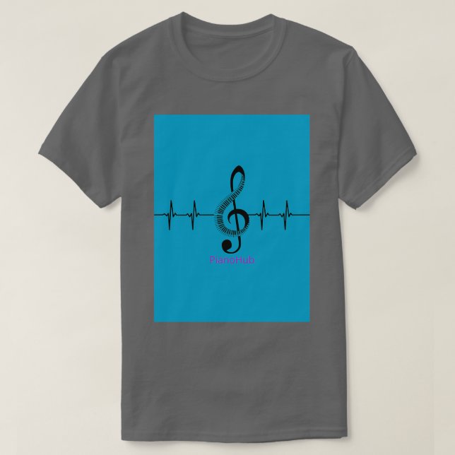 Camiseta Merch de impulso do PianoHub (2) (Frente do Design)