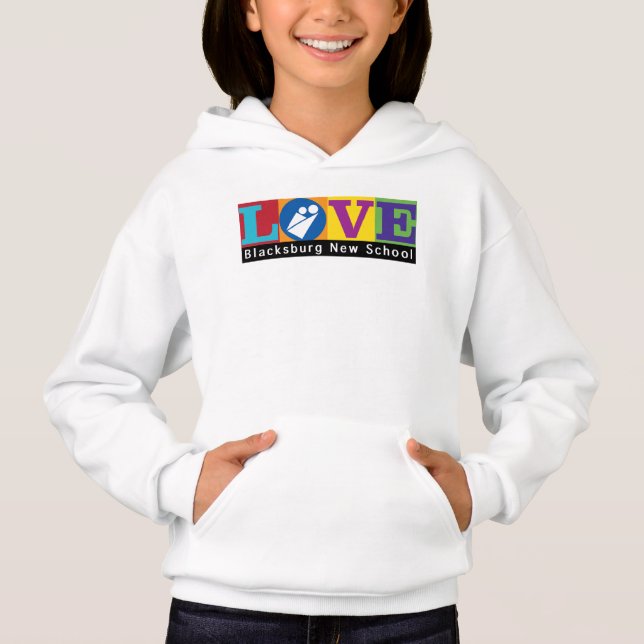 Camiseta Merch Youth da Nova Escola Blacksburg (Frente)