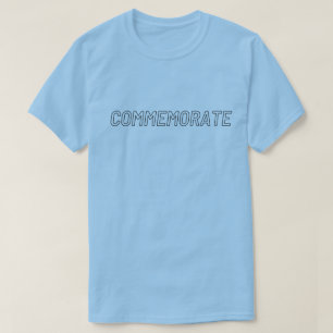 Camiseta "Merchandização da Democracia" com "Comemoração"