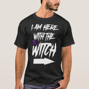 Camiseta Merchpole Mens Witch Malice Estou Aqui Com T