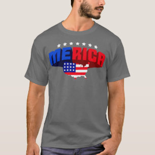 Camiseta Mércia EUA Dia 4 de julho da Independência dos EUA
