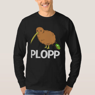 Camiseta Merda de Pássaro Kiwi Fruta Kiwi Piada de Pássaro