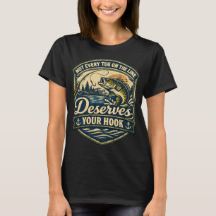 Camiseta Merece sua citação de pesca com anzol