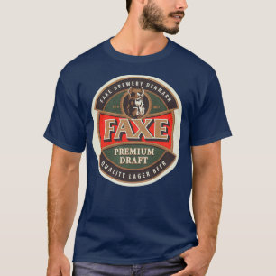 Camiseta merenda de cerveja premium faxe