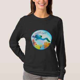 Camiseta Mergulha no Mundo Mágico Colorido Submarino