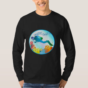 Camiseta Mergulha no Mundo Mágico Colorido Submarino